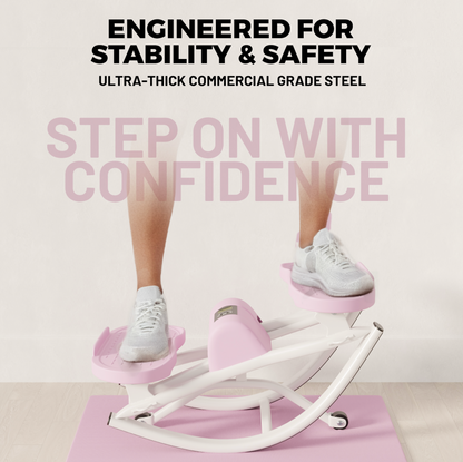 pinnetic RockStep Pro – Compact Full-Body Home Fitness Stepper